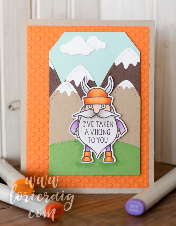 I've taken a real VIKING to you Watercolor Greeting Card