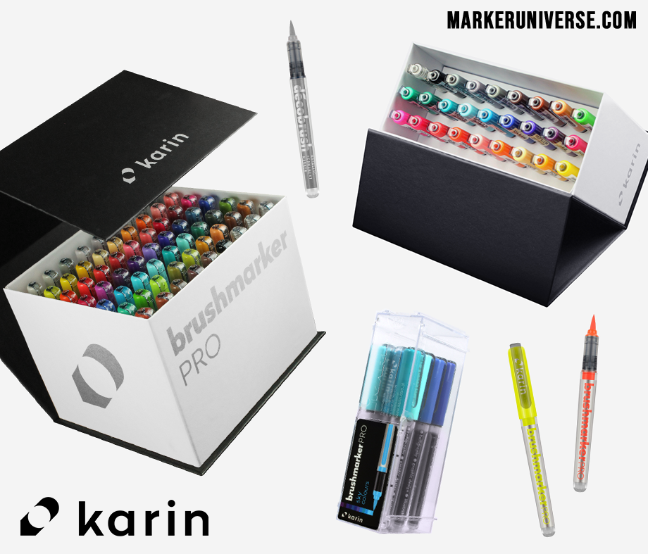 Brushmarker PRO Mini Box (26 pens + 1 blender) - Shop karin